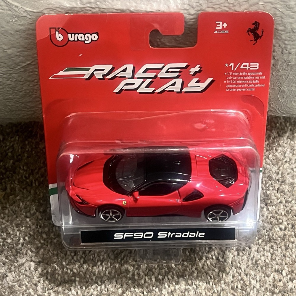 Burago Race And‎ Play Sf90 Stradale 1/43 Brand New
